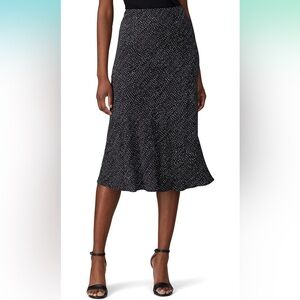 NWOT Fifteen Twenty Women's Bias Cut Midi Skirt In Print Stars